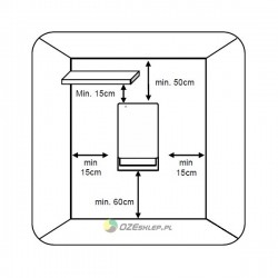 TOUCH - elektryczny grzejnik łazienkowy z dotykowym termostatem 1800W. 